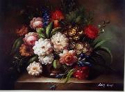 unknow artist Floral, beautiful classical still life of flowers.095 France oil painting artist